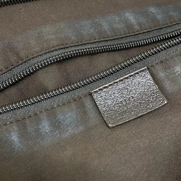 GUCCI GG Brown Dark Brown Jacquard Leather - Handbag 254-082325 - Picture 10 of 10